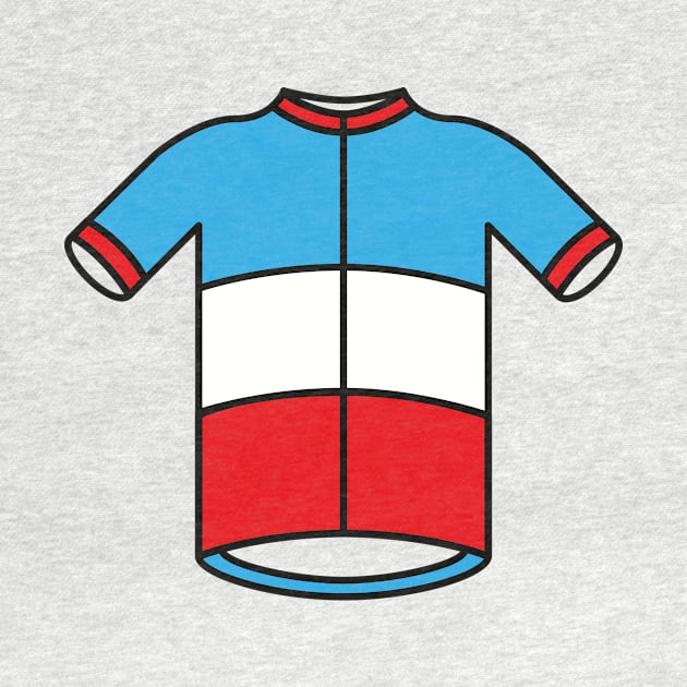 French Cycling Jersey by Radradrad